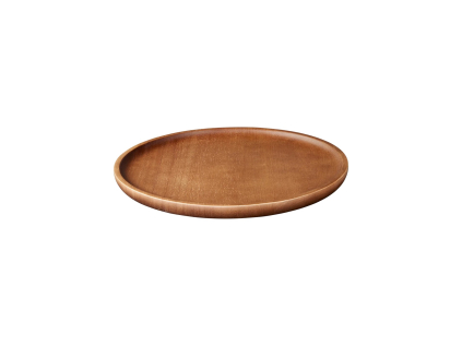 Dřevěný talíř průměr 30 cm WOOD DARK ASA Selection - hnědý