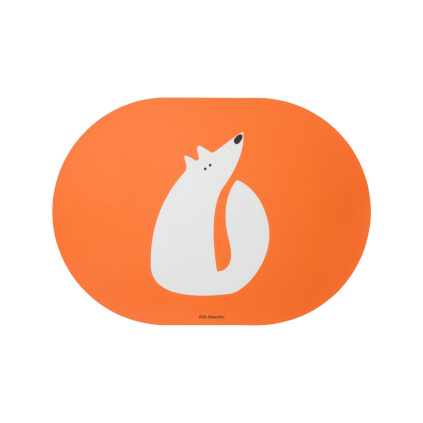 Dětské prostírání s lišku 46x33 cm KIDS ASA Selection - oranžové