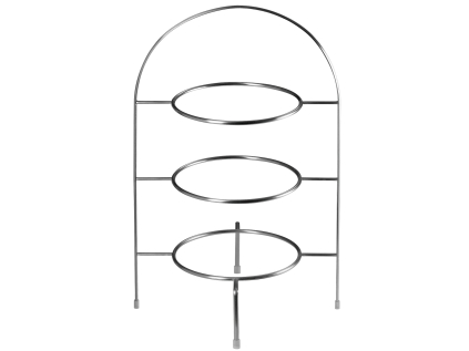 Kovový třípatrový etažér výška 28 cm Á TABLE ASA Selection - stříbrný