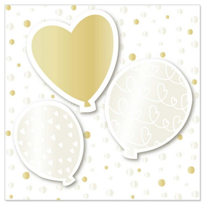 Přání s obálkou 8x8 cm Artebene Balloons