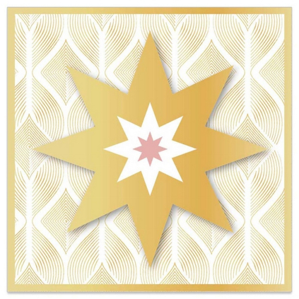 Přání 3D s obálkou 8x8 cm Artebene Stars