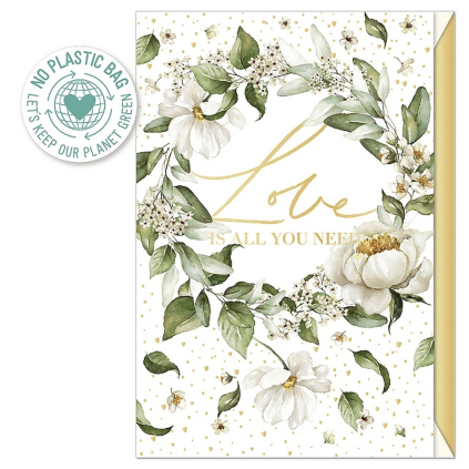 Svatební přání s obálkou Artebene Love Is All You Need