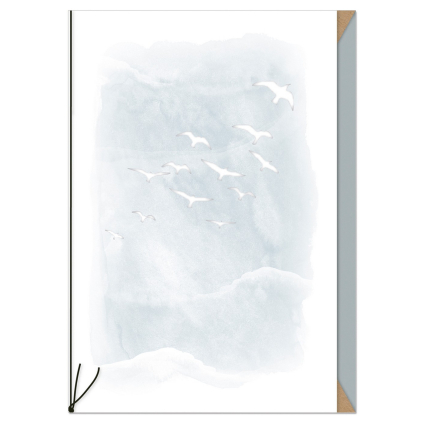 Přání ražené s obálkou Artebene Birds