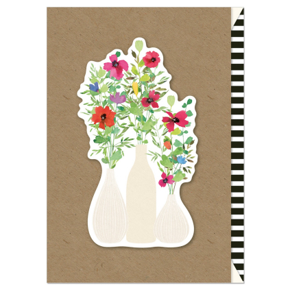 Ražené přání s obálkou Artebene Flowers in a Vase