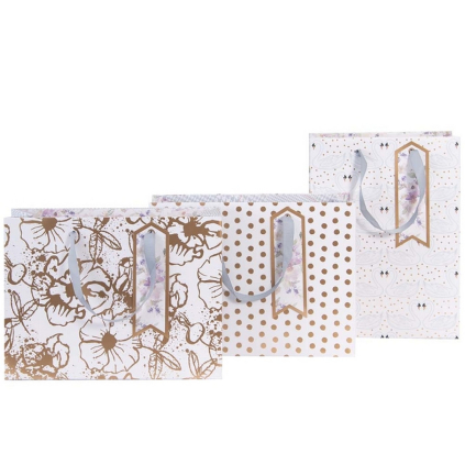 Dárkové tašky set 3 vel. Artebene Flowers Dots