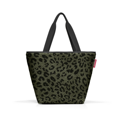 Nákupní taška přes rameno Reisenthel Shopper M Teddy leo olive