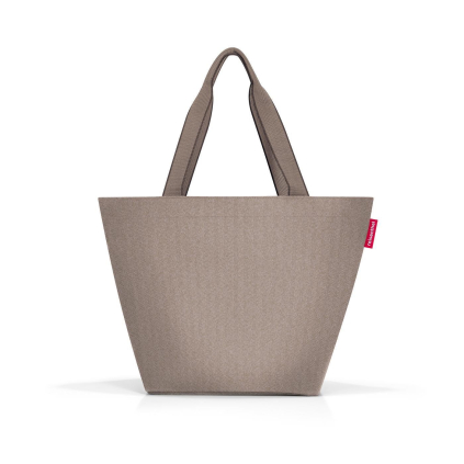 Nákupní taška přes rameno Reisenthel Shopper M Herringbone mokka