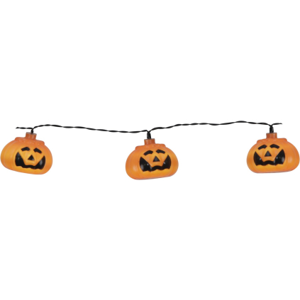 Světelný LED řetěz délka 2,1 m Star Trading Halloween - oranžový