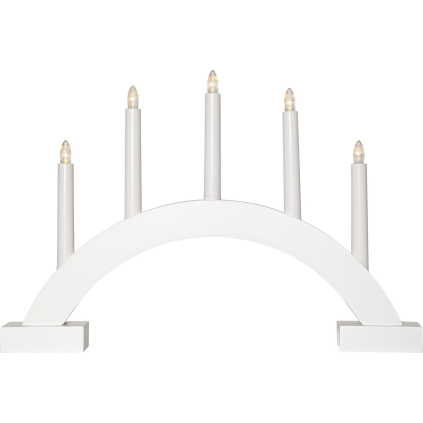 Adventní svícen výška 32 cm Star Trading Abbe - bílý