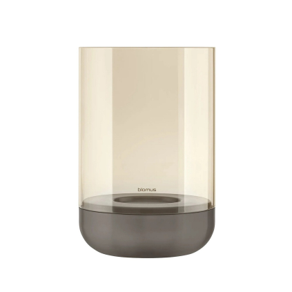 Svícen výška 22,5 cm Blomus CALMA - šedý