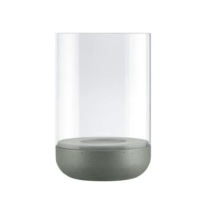 Svícen výška 22,5 cm Blomus CALMA - zelený