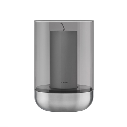 Sada 2 svícnů výška 22 cm Blomus CALMA - matný nerez