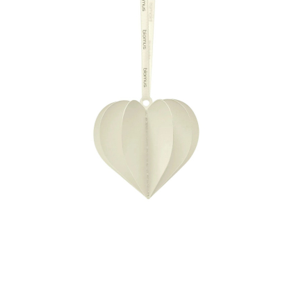 Sada 4 ks papírových srdíček Blomus KAZARY - krémová