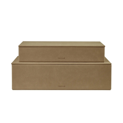 Sada 2 ks úložných boxů Blomus SAHLA - hnědá