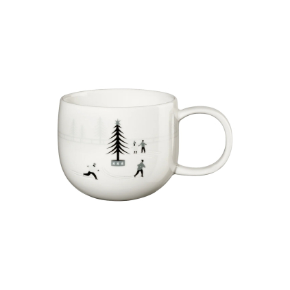 Porcelánový hrnek s uchem 400 ml JOY ICE SKATING ASA Selection - bílý