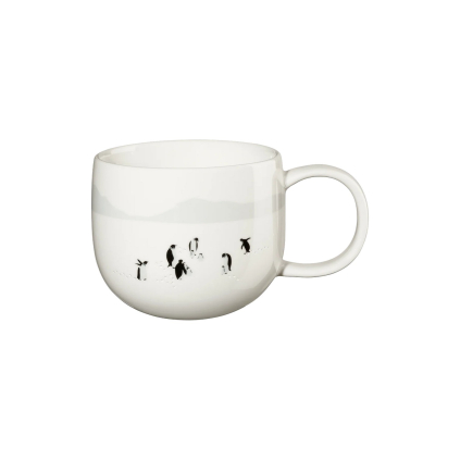 Porcelánový hrnek s uchem 400 ml JOY SOUTH POLE ASA Selection - bílý