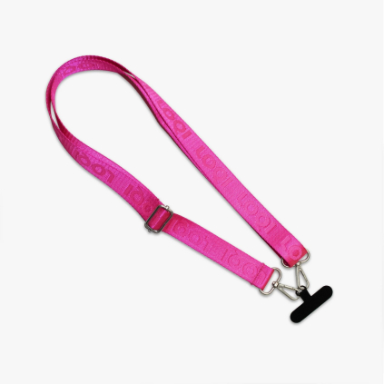 Crossbody popruh na telefon LOQI Neon Pink