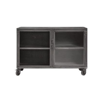 Kovová komoda 120x45 cm Muubs BRONX - černá