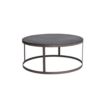 Konferenční stolek průměr 82 cm Muubs LOW - černý