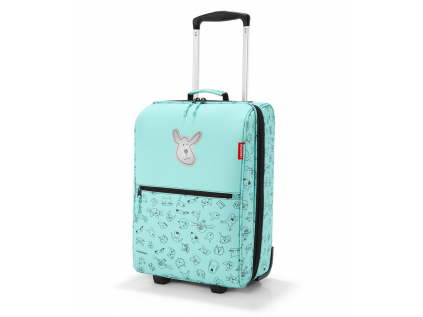 Dětská taška na kolečkách Reisenthel Trolley XS kids Cats and dogs mint