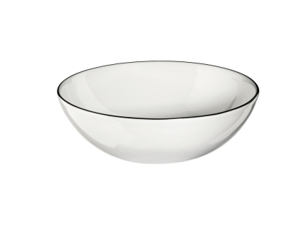 Miska s proužkem 9 cm A TABLE LIGNE NOIR ASA Selection - bílá