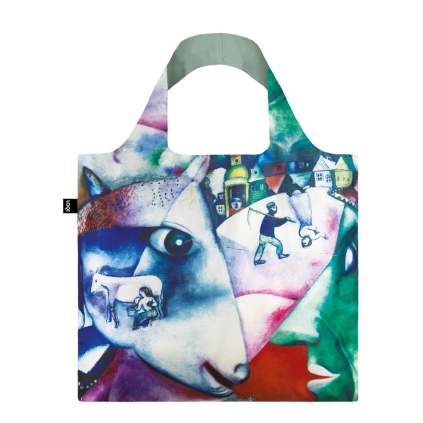 Skládací nákupní taška LOQI MARC CHAGALL I and the Village