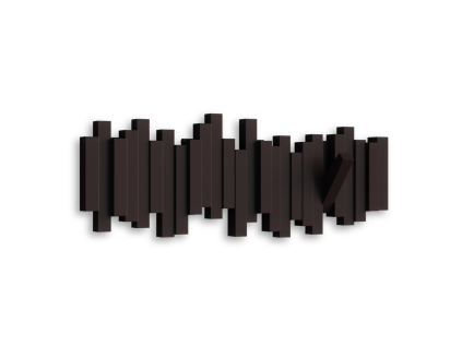 Umbra Sklápěcí nástěnný věšák Sticks, espresso