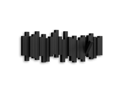Umbra Sklápěcí nástěnný věšák Sticks, černý