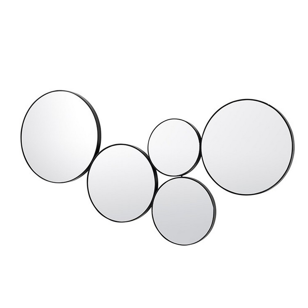 Zrcadla 5 ks Broste KUNST - černá
