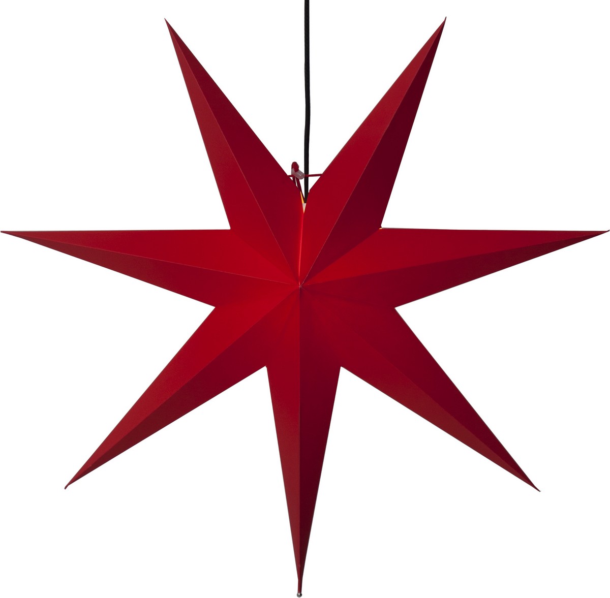Závěsná svítící hvězda výška 70 cm Star Trading Frozen - červená