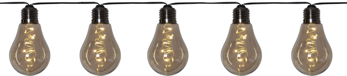 Světelný LED řetěz 10 světýlek délka 3,6 m Star Trading Glow - šedý