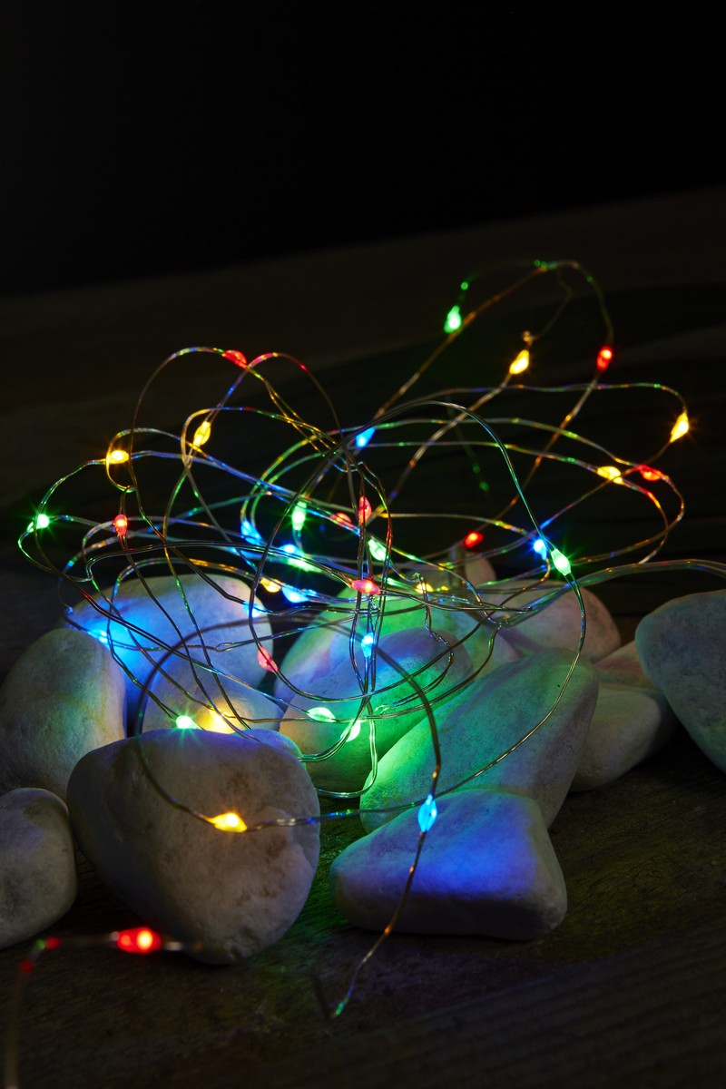 Světelný LED řetěz 40 světýlek délka 4 m Star Trading Dew Drop - barevný