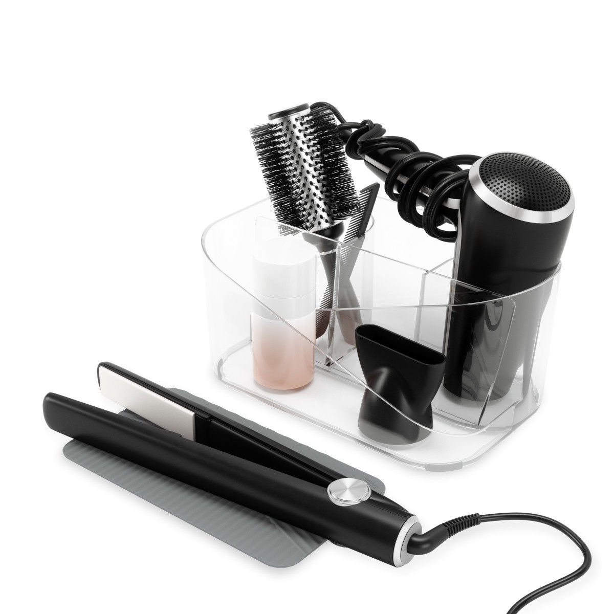 Organizér na vlasové doplňky Umbra GLAM HAIR TOOL - čirý