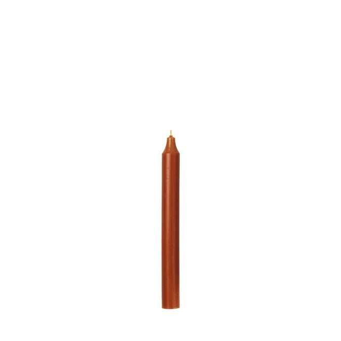 Krátká svíčka průměr 2,1 cm doba hoření 8 h Broste RUSTIC - terracotta