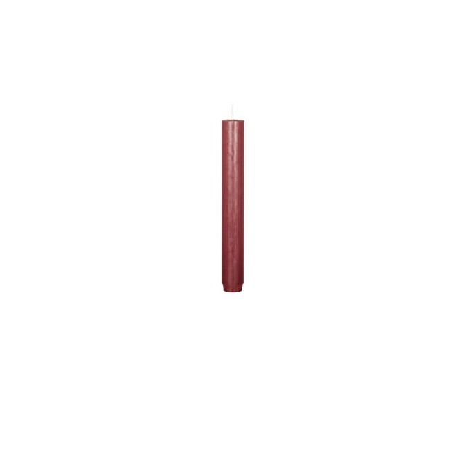 Krátká svíčka průměr 2,6 cm doba hoření 12 h Broste RUSTIC - vínová
