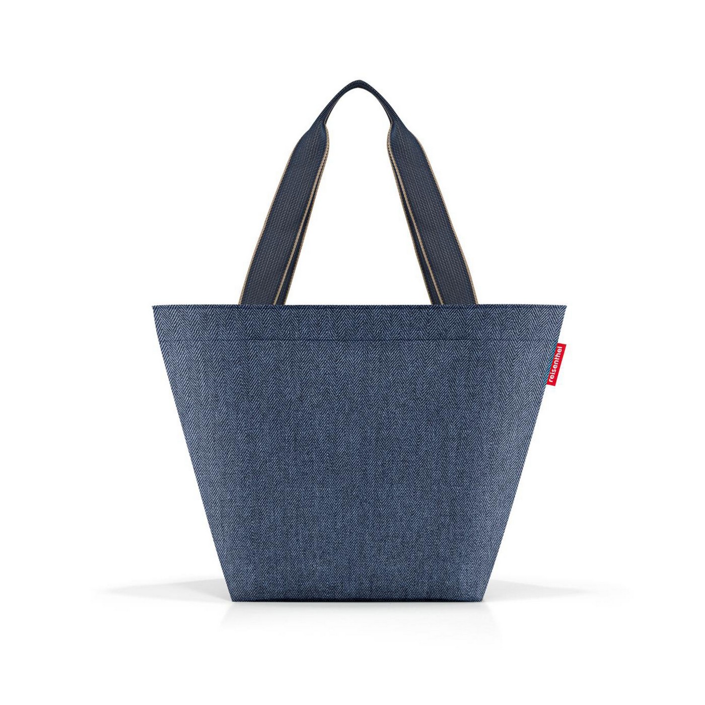 Nákupní taška přes rameno Reisenthel Shopper M Herringbone dark blue