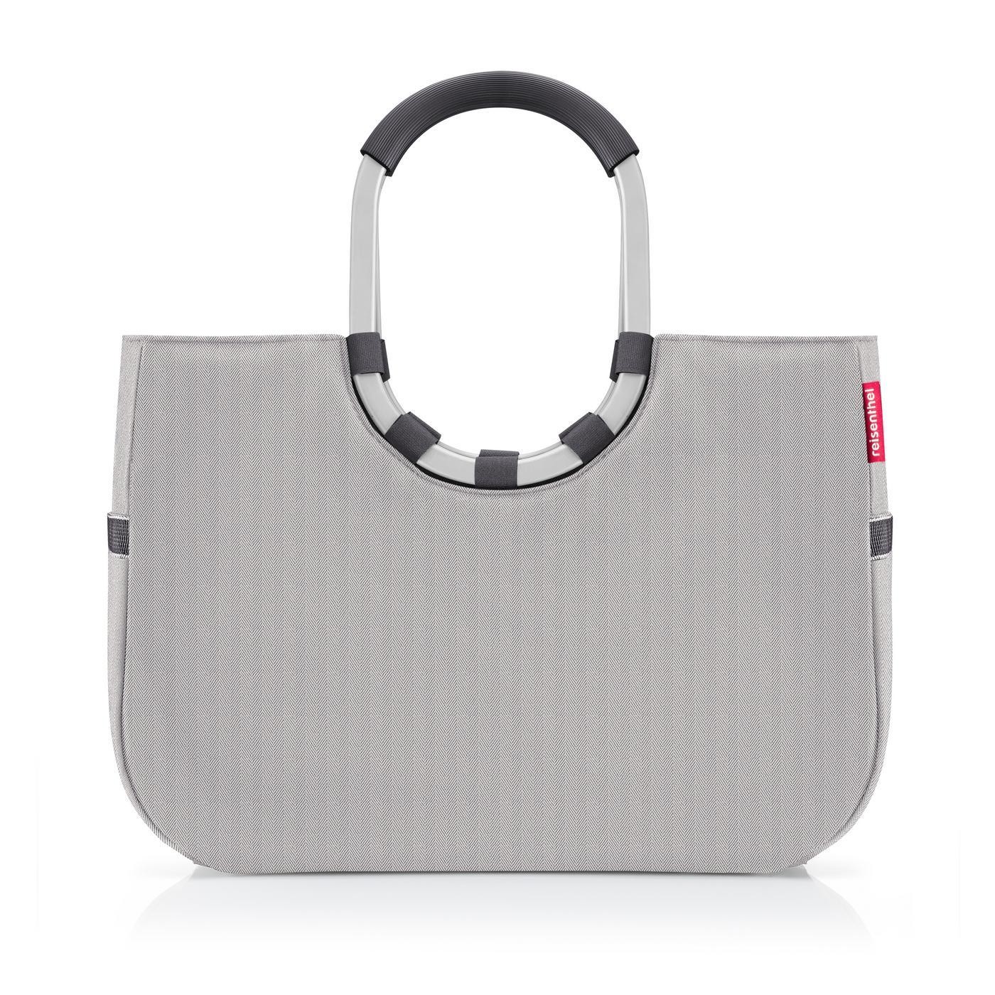 Nákupní taška Reisenthel Loopshopper L Herringbone grey