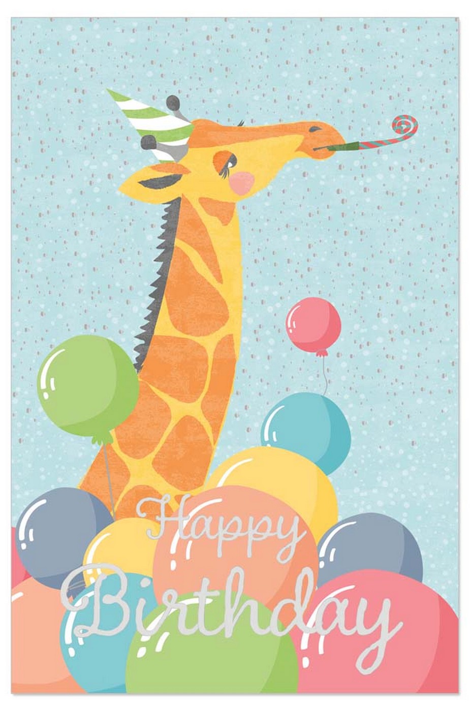 Ražené přání s obálkou Artebene Giraffe