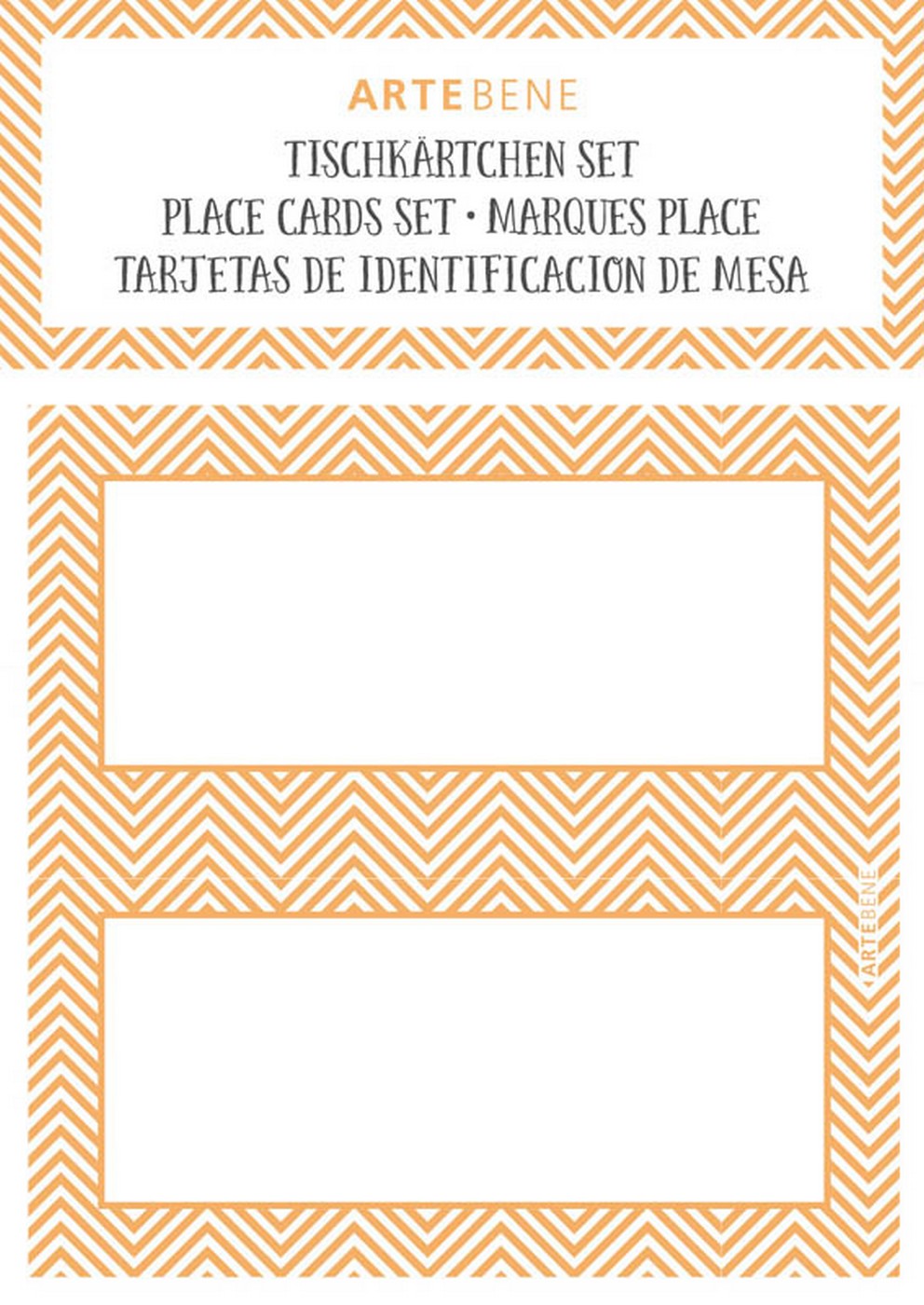 Kartičky na jména 10 ks Artebene Gold