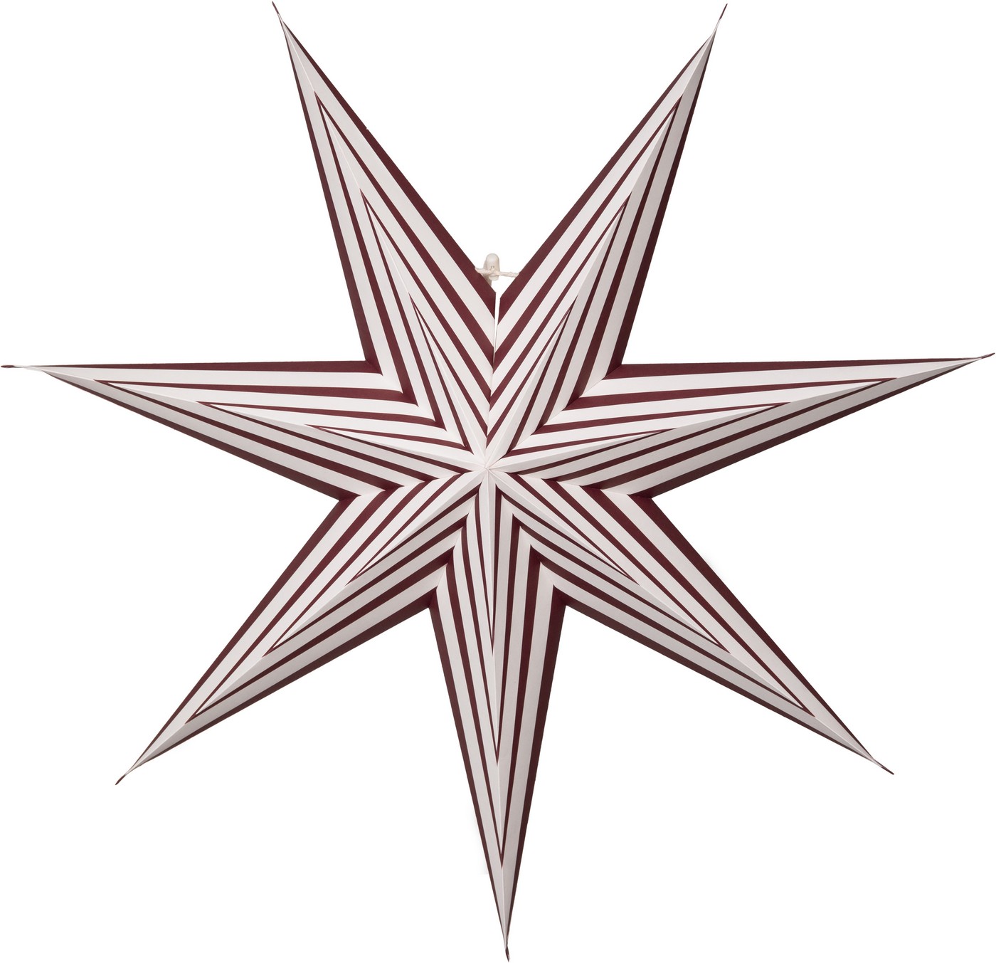 Papírová hvězda průměr 60 cm Star Trading Stripe - červená