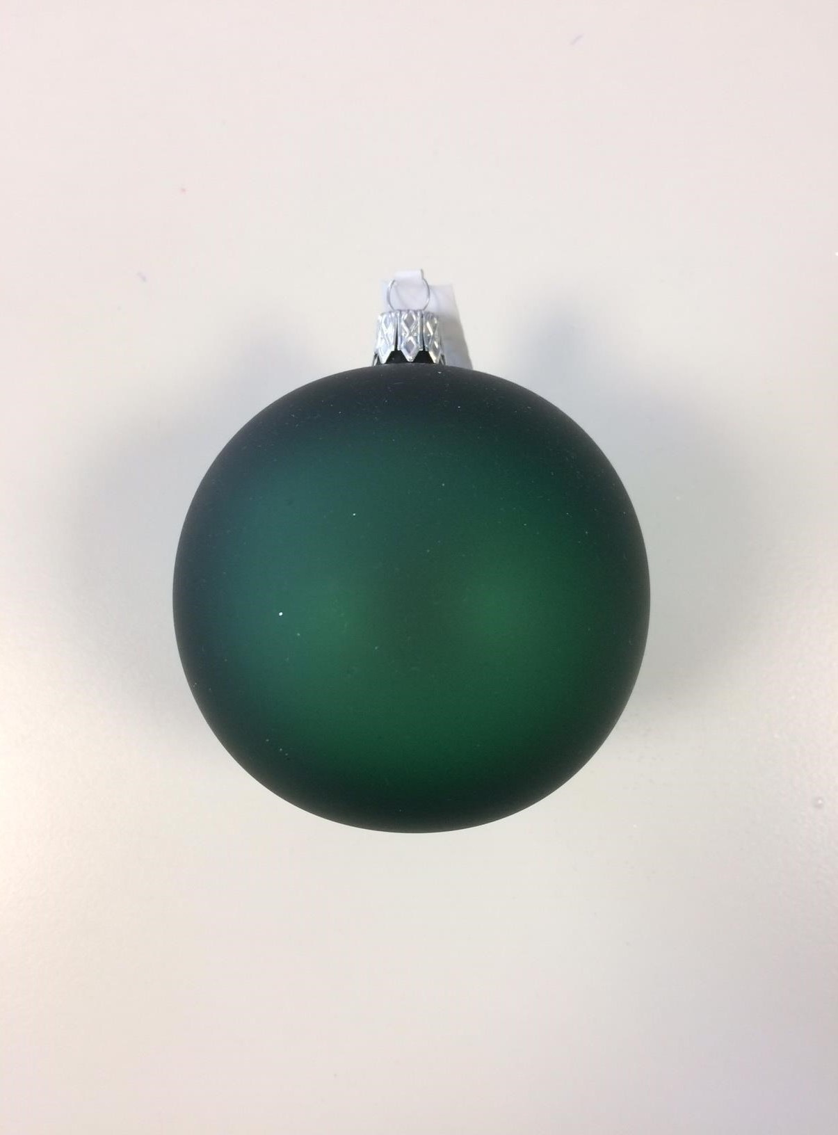 Velká vánoční koule 4 ks - zelená matná
