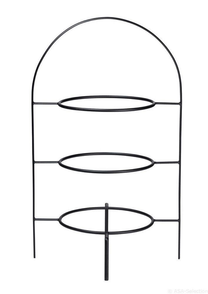 Třípatrový etažér pro mělký  talíř A TABELE LIGNE NOIR ASA Selection