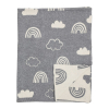 Bavlněný pléd Bloomingville - šedý
