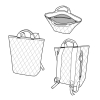 Batoh Reisenthel Shopper Backpack Rhombus light grey #6