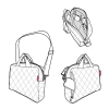 Taška na notebook Reisenthel Notebook bag Rhombus light grey #5