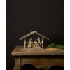 Dřevěný svítící betlém výška 16,5 cm Star Trading Yuletide - přírodní #4