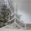 Dřevěný vánoční LED svícen výška 79 cm Stra Trading Pagod - šedý