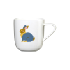 Porcelánový hrnek s uchem s motivem králíka 250 ml KIDS ASA Selection - bílý