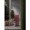 LED svíčka 2 ks výška 25 cm Star Trading Flamme Stripe - červené #5