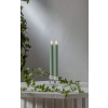 LED svíčka 2 ks výška 25 cm Star Trading Flamme Stripe - zelená #4